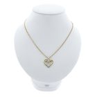 Image 3 of 10K Double Heart Pendant with Diamond | 0.08 ct.