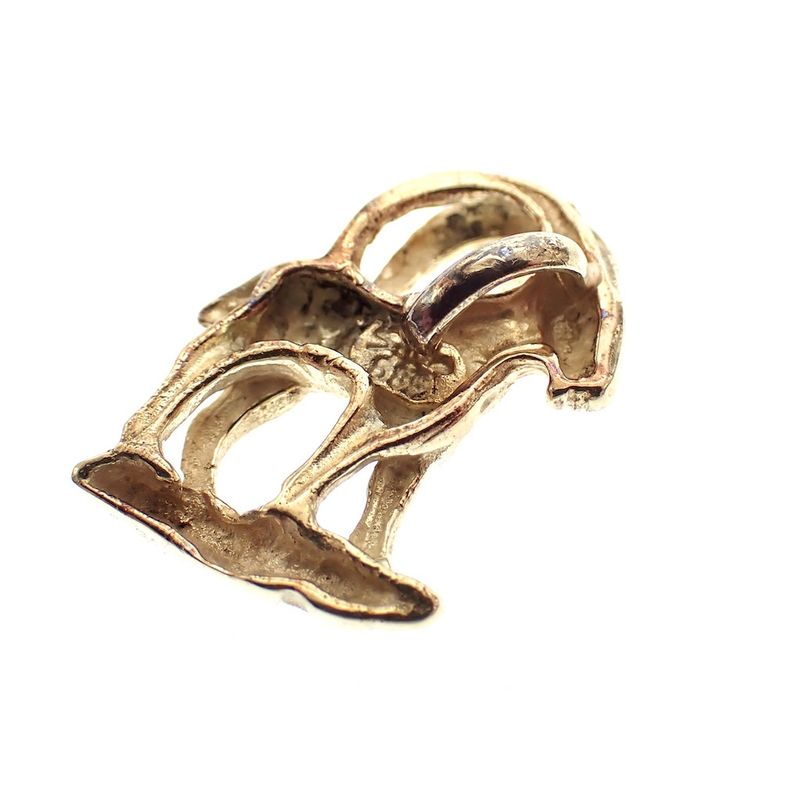 Image 4 of Gold Capricorn Pendant | Zodiac Sign