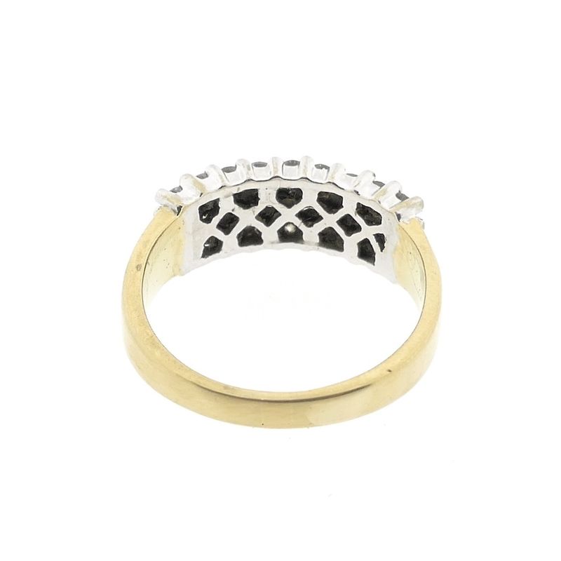 Image 6 of Golden Diamonde pavé ring with diamond; 1.08 ct.