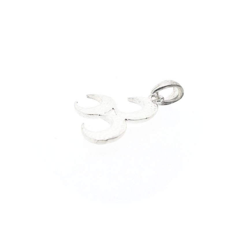 Image 3 of Silver pendant of three half-moons