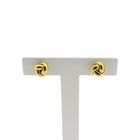 Image 1 of Gold button stud earrings