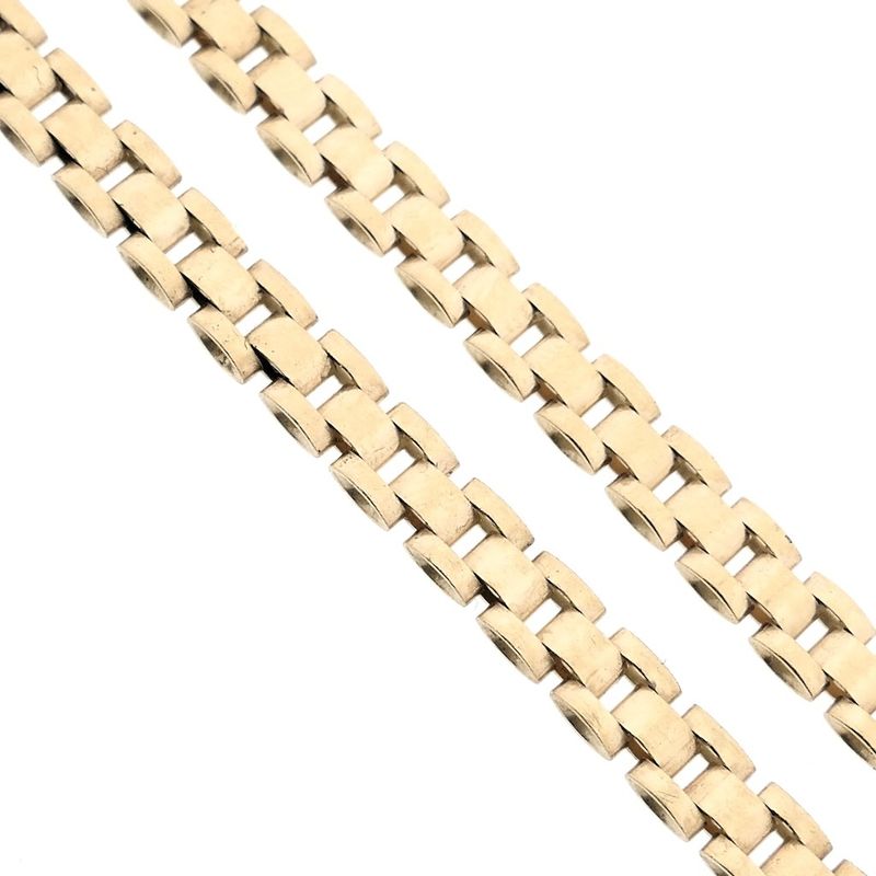 Image 3 of Gold bismark link necklace
