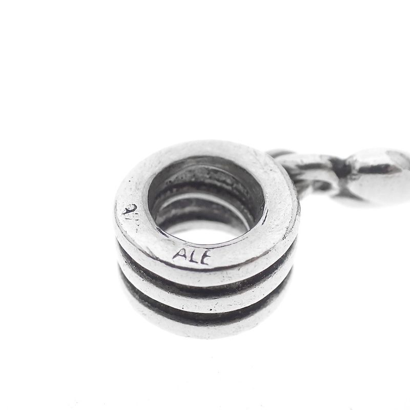 Image 6 of Pandora charm; Silver; Heart Dangle