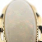 Image 5 of Gold pendant with white opal | Vintage