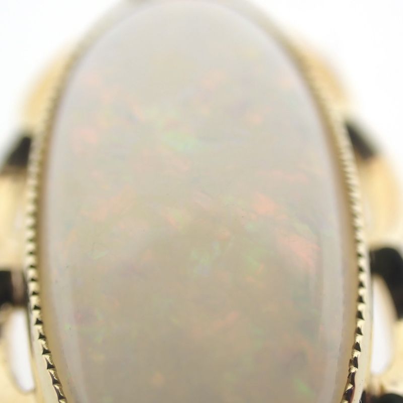 Image 5 of Gold pendant with white opal | Vintage