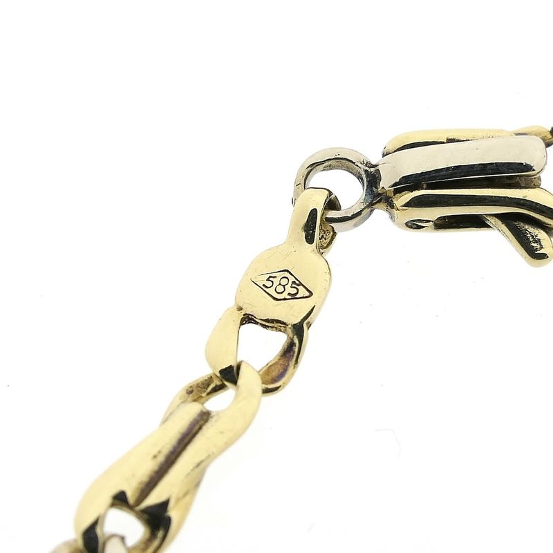 Image 4 of Two-tone gold infinity link chain