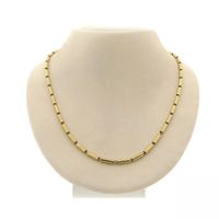 Gold bamboo link chain