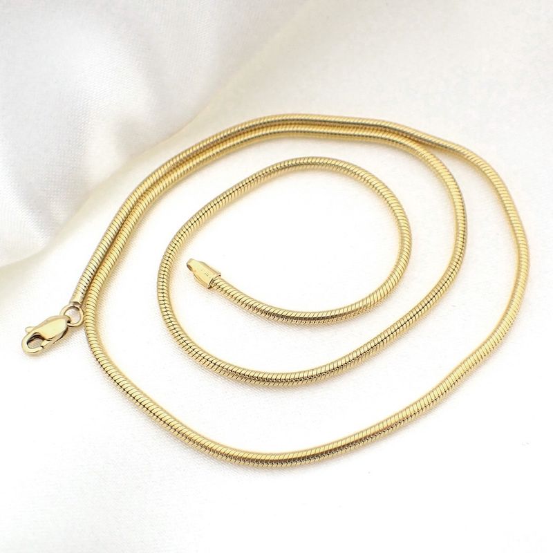 Image 5 of Gold snake link chain | 45 cm