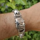 Image 12 of Silver robust Buddha to Buddha bracelet | 20 cm