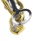 Image 8 of Bicolor gold fantasy stud earrings with diamonds; 0.15 ct.