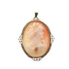Image 1 of Vintage gold pendant with cameo