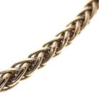 Image 4 of Gold braided chain; Foxtail link | 45 cm