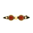 Image 1 of Gold Brooch with Blood Coral