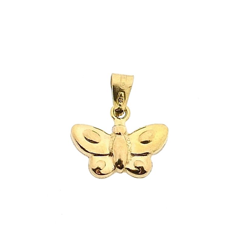 Image 3 of 18K Gold Butterfly Pendant