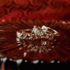 Image 8 of Gold stud earrings with diamonds; 1.00 ct.