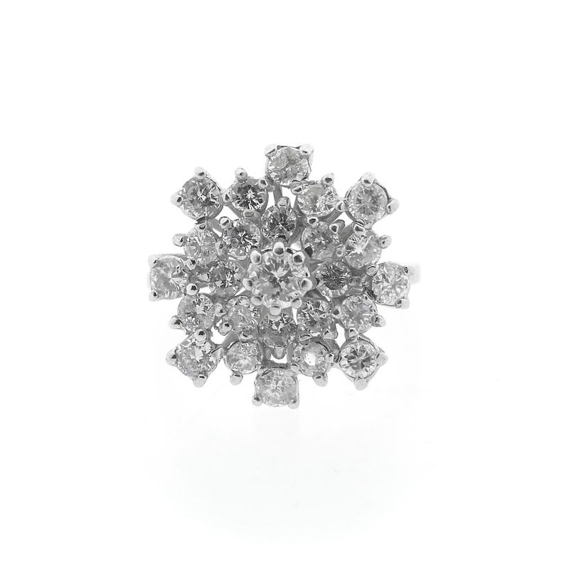 Image 2 of Exclusive white gold cocktail ring with 1.66 ct diamond.