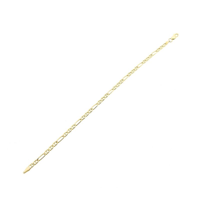 Image 7 of Gold Figaro link bracelet | 18.5 cm