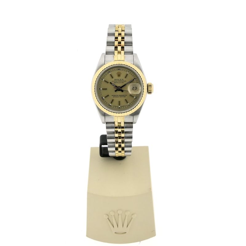 Image 5 of Rolex Lady-Datejust 26mm 69173; 18k. Vintage 18k. gold/steel women's watch