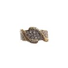 Image 3 of Gold pavé ring set with diamonds; 0.52 ct.