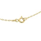 Image 5 of Gold thin anchor link bracelet; Cross with zirconia | 18.5 cm