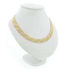Image 3 of Two-tone gold panther link necklace