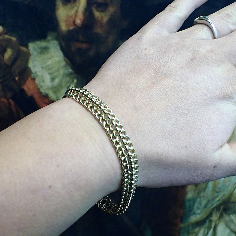Image 2 of Gold fantasy link bracelet
