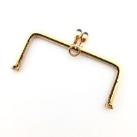 Gold wallet clasp | 14 carat sapphire