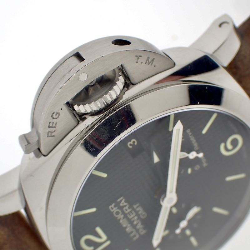 Image 10 of Panerai Luminor 1950 Power Reserve 3 Day GMT; Automatic men's watch