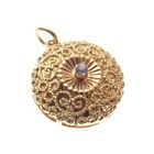 Image 7 of 18-karat gold filigree pendant with sapphire | Brevetto