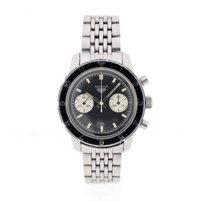 Image 22 of Heuer Autavia Chronograph 'Beads of Rice' 7763; Vintage men's watch