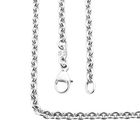 Image 1 of White gold jasseron necklace | 45 cm