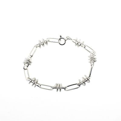 Image 1 of Silver fantasy link bracelet | 20 cm