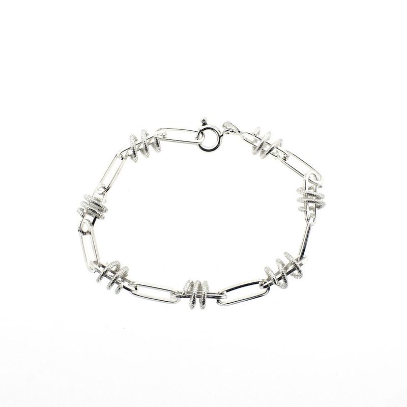 Image 1 of Silver fantasy link bracelet | 20 cm