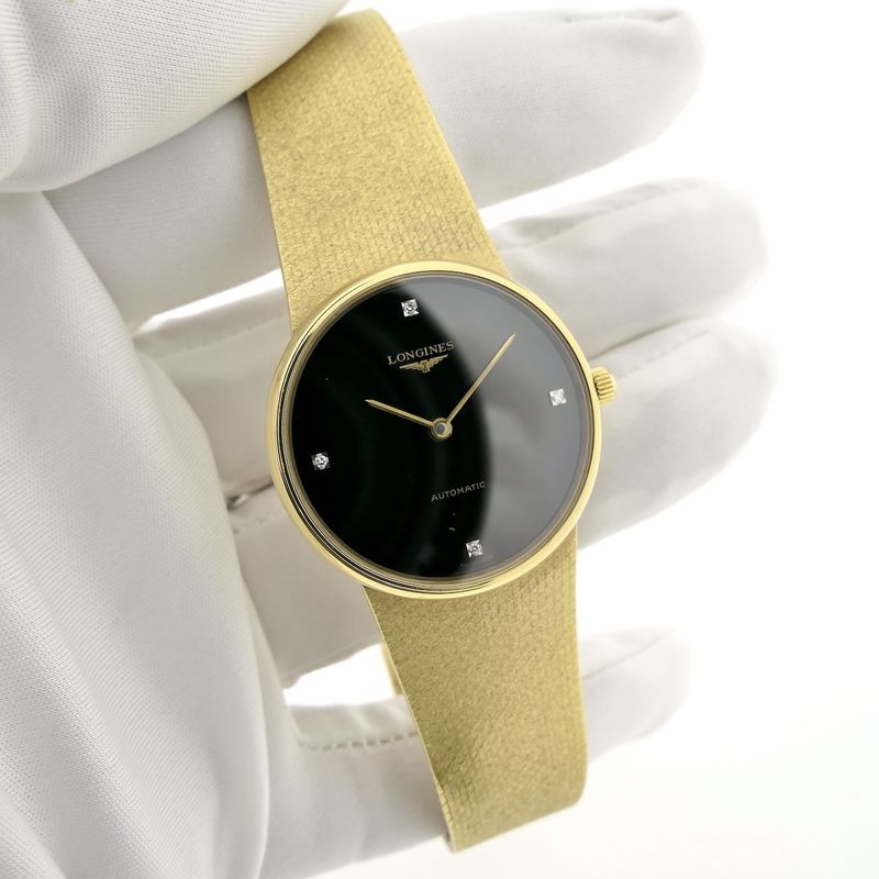 Image 6 of Longines Wittnauer Classic 'Onyx & Diamonds'; 18k gold watch