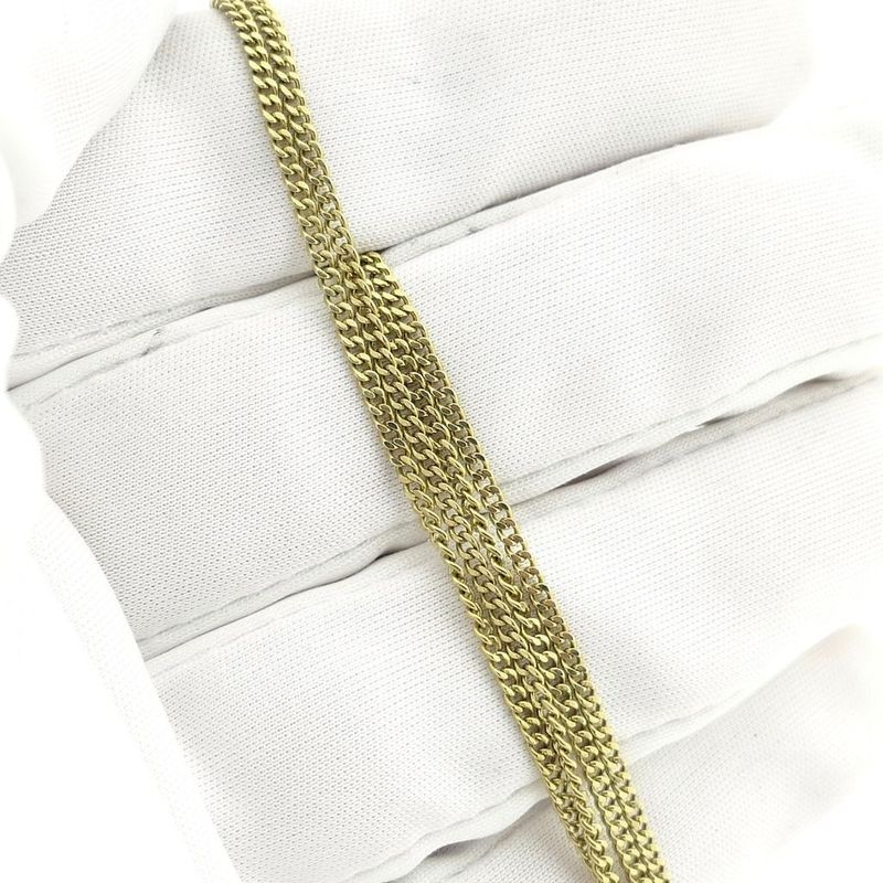 Image 5 of Long gold gourmet link necklace