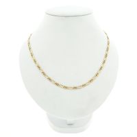 Gold fantasy link chain; 47.5 cm