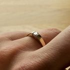 Image 6 of Gold solitaire ring with diamond; 0.25 ct.