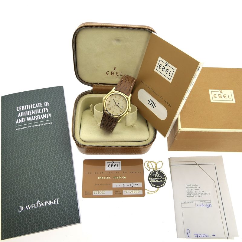 Image 19 of Ebel 1911 Automatic 893902; 18k gold watch