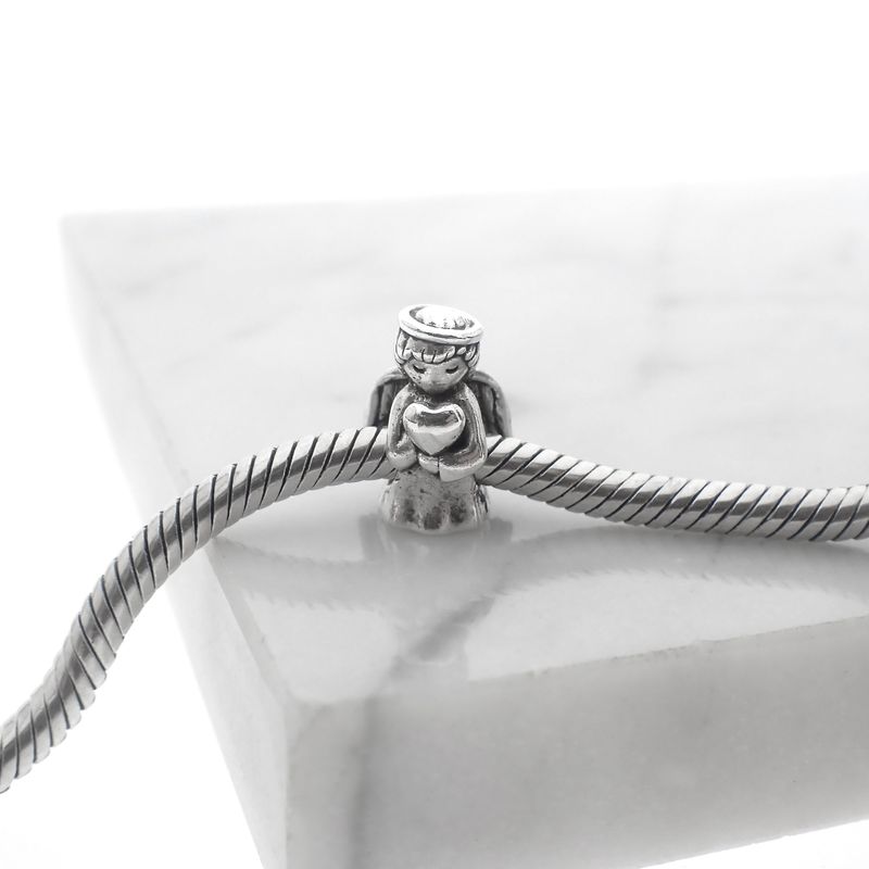Image 2 of Pandora Moments charm; Silver; Guardian Angel