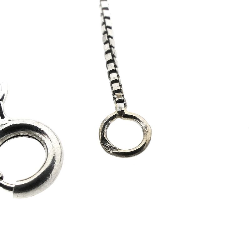 Image 2 of White gold Venetian link chain