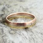 Image 6 of Tricolor gold ring with diamond | 0.02 ct.