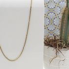 Image 7 of Gold Figaro link chain | 58 cm