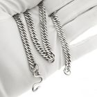 Image 9 of Silver flat gourmet link chain | 51 cm