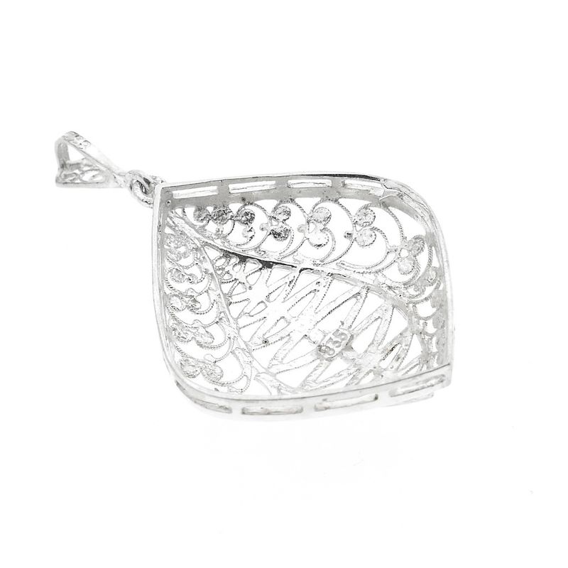 Image 5 of Antique silver pendant with filigree technique
