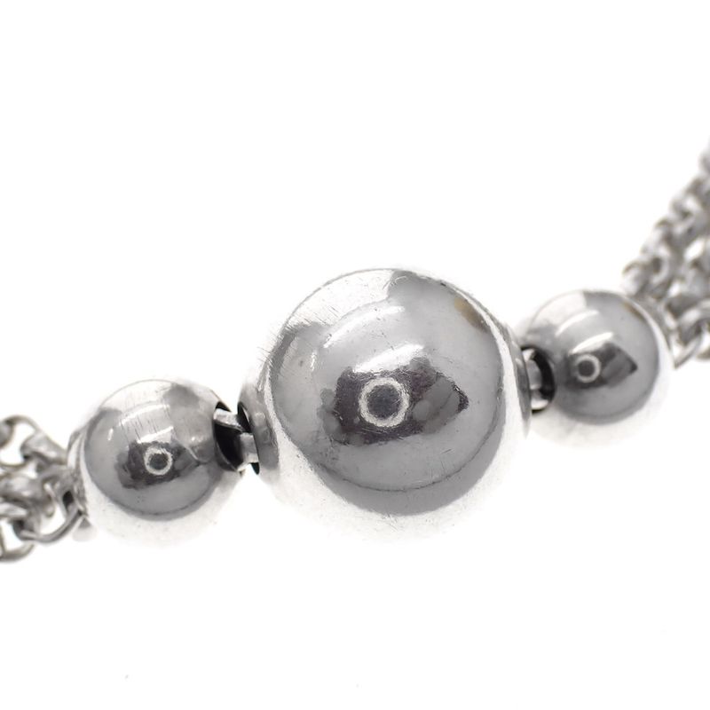 Image 2 of Silver vintage jasseron necklace with fixed pendant | 80 cm