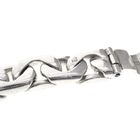 Image 3 of Solid silver bracelet with buckle closure | 21 cm