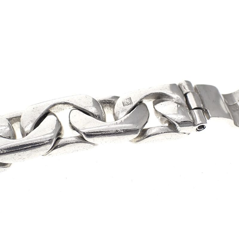Image 3 of Solid silver bracelet with buckle closure | 21 cm