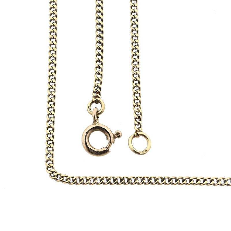 Image 1 of Gold gourmet link chain | 48 cm