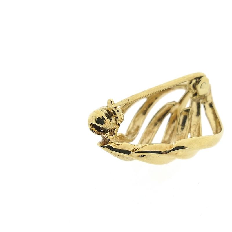 Image 6 of Vintage gold leaf brooch