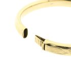 Image 5 of Gold Slave Bracelet with Engravings; Size M